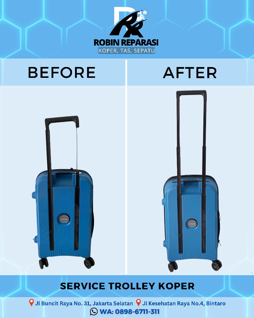 Before after service trolley koper